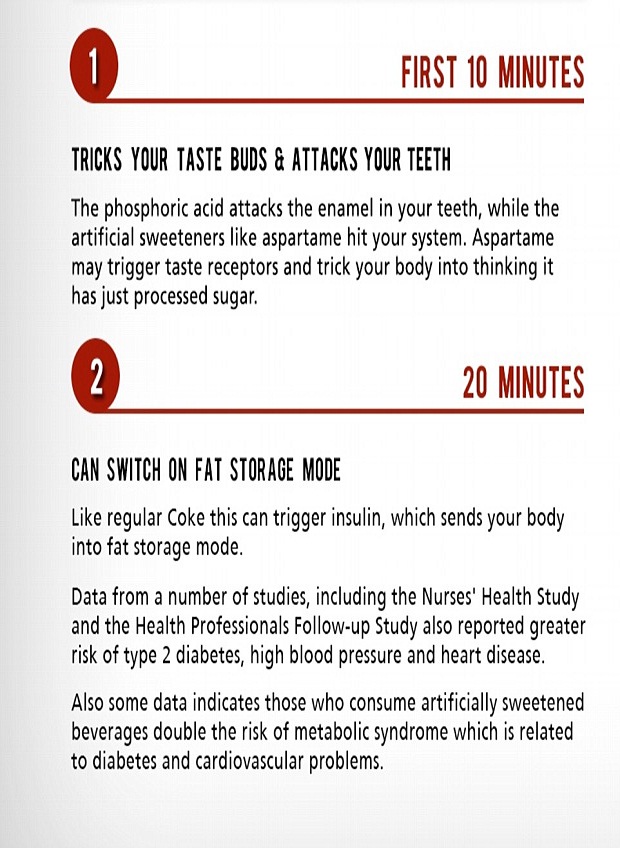 Here's what Diet Coke does to your body